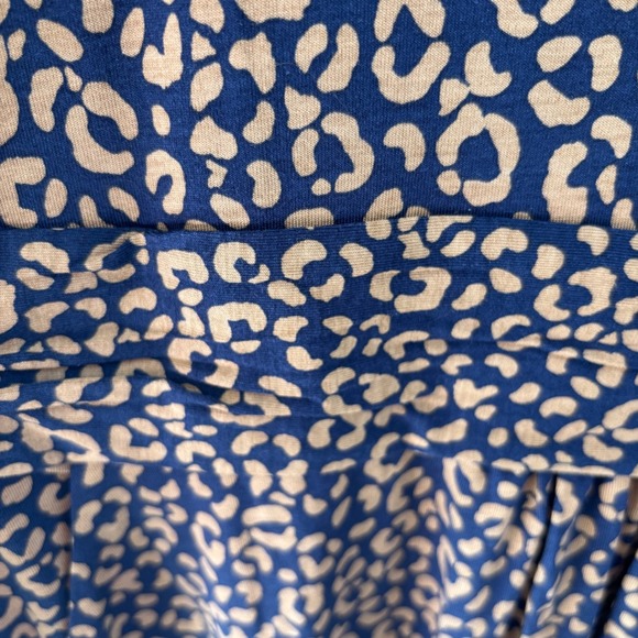Boden Abigail Dress Navy Leopard Print Long Sleeve Stretchy Jersey Size 14 US - Picture 5 of 8